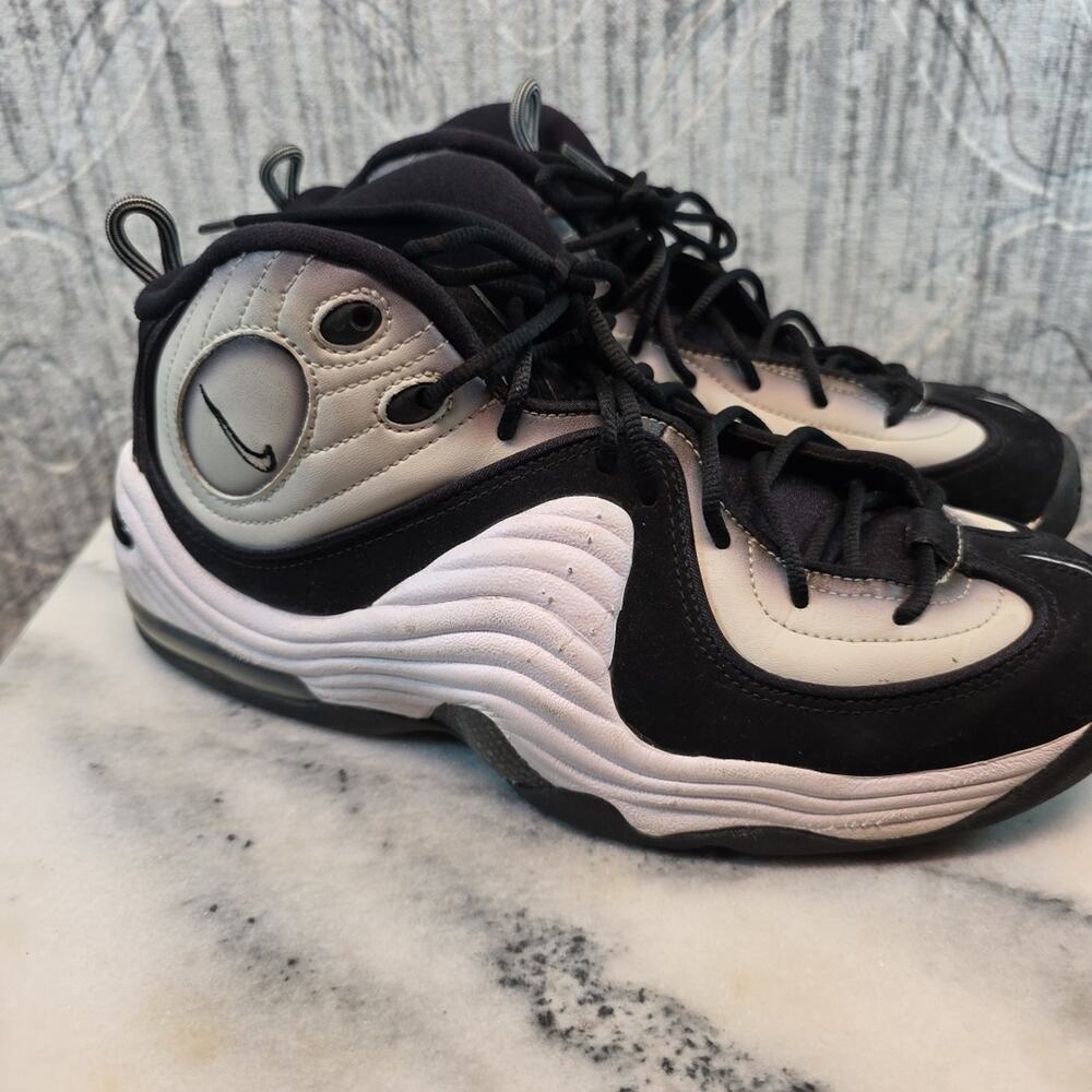 Nike Air Penny II 2 Panda Light Bone White Black DZ2549-001 Sz 10 - Picture 3 of 8